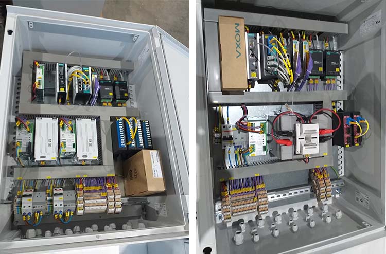 electrical control cabinet assembly and wiring